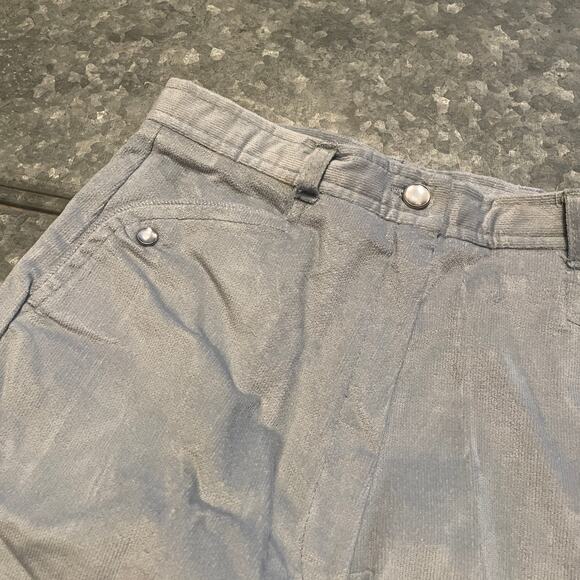 Vintage NOS Tomboy Corduroy High Waist Pants Womens 7 25 Blue 60s 70s Western - Picture 2 of 13
